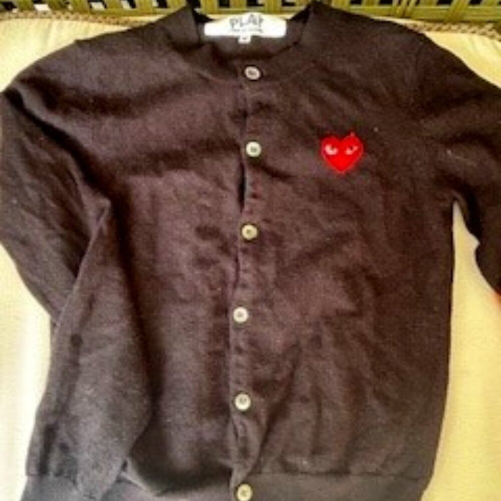 Comme des Garcons PLAY Heart Wool Cardigan